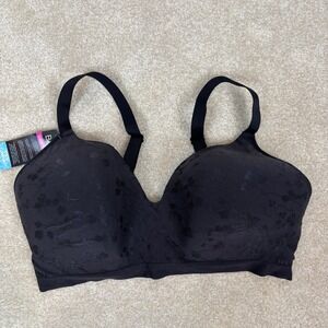 Bali Comfort Cool Comfort Black Bra Size 3XL DF3643 Wireless New with tags